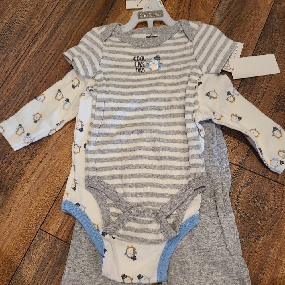 NWT Penguin Three Piece Matching Set